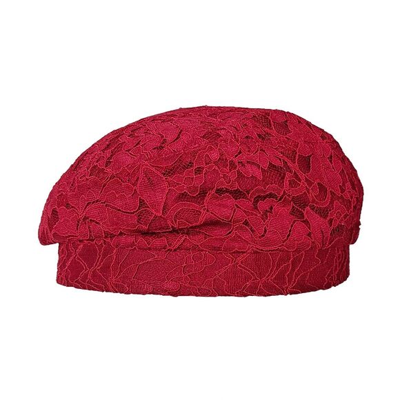 8964 Lace Beret Hat For Women, Elegant Flower French Beanie Summer main image 4